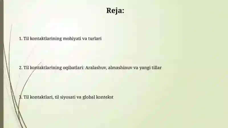 Til kontaktlari sotsiolingvistika 2