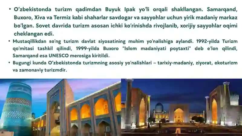 O'zbekiston Turizm 2