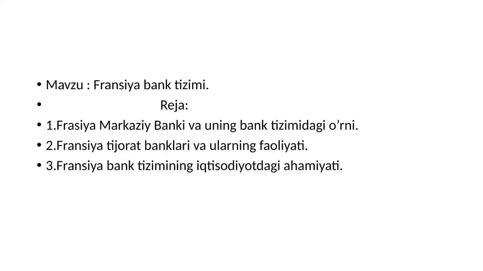 Fransiya bank tizimi 2