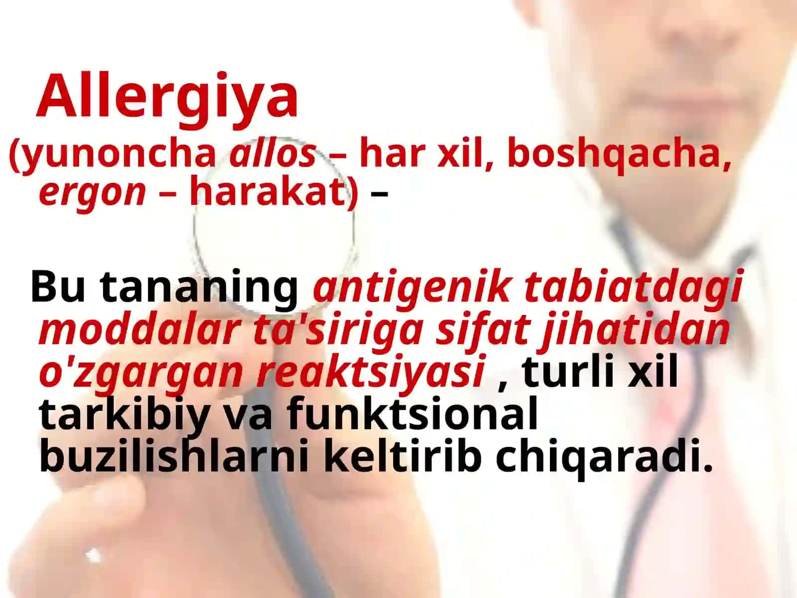 Pollinozlar tasnifi, klinikasixususiyatlari 2
