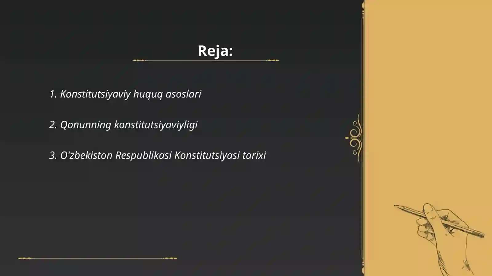 Konstitutsiya va qonun ustuvorligi 2