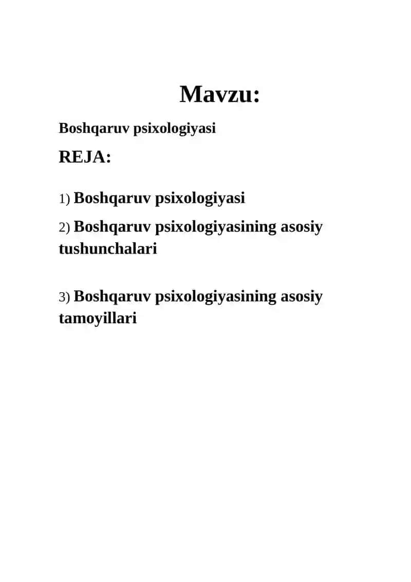 Boshqaruv Psixologiyasi 2