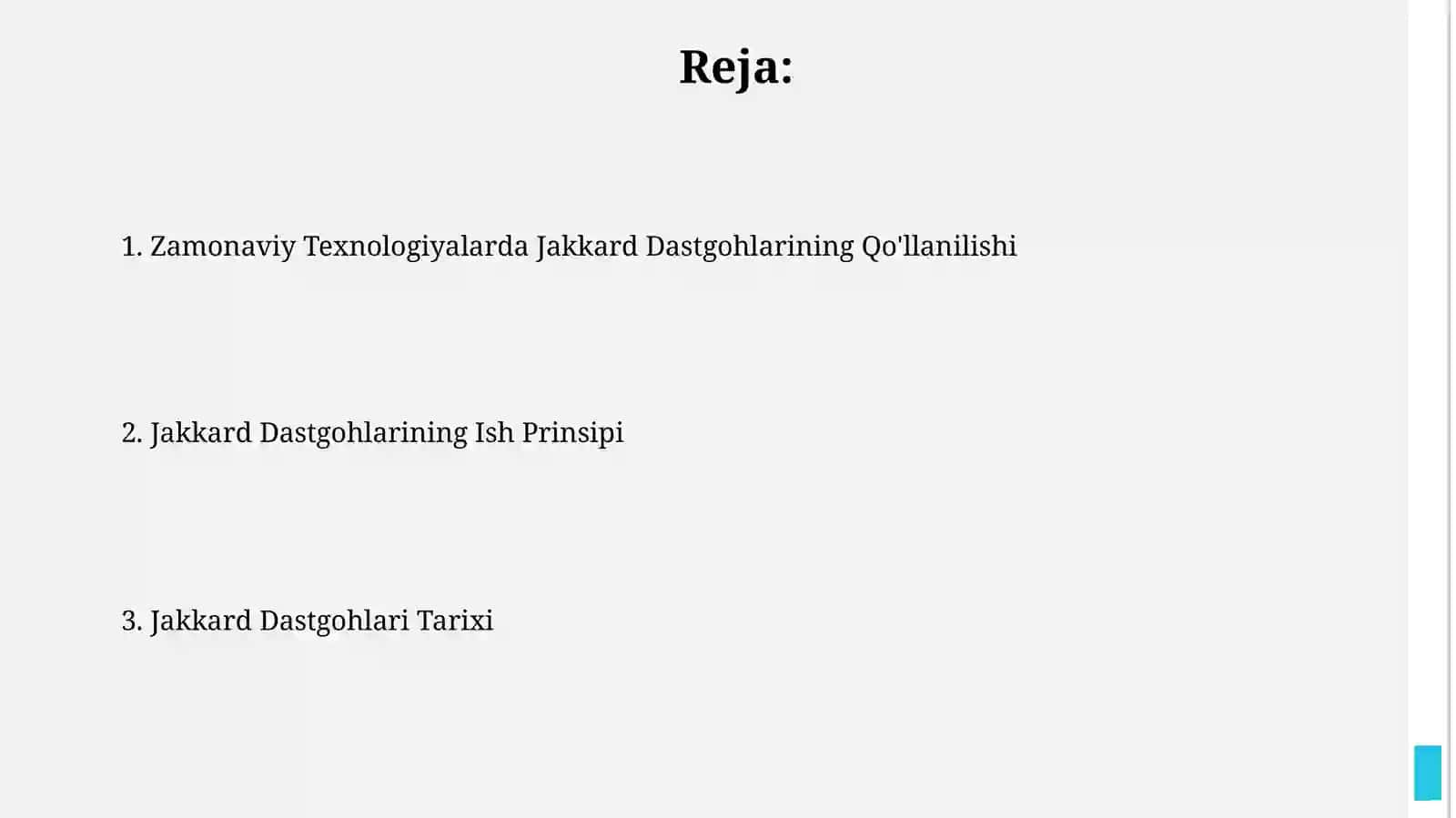 Jakkard mashinalari haqida 2