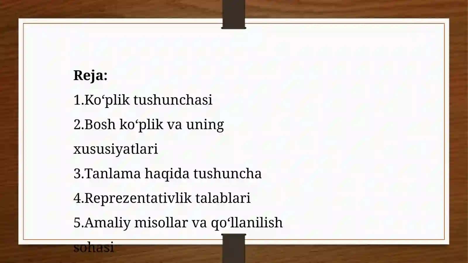 Ko‘plik tushunchasi 2
