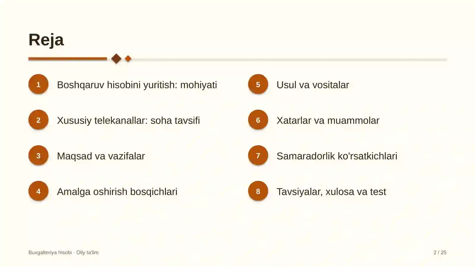 xususiy telekanallarda boshqaruv hisobini yuritish 7882 2