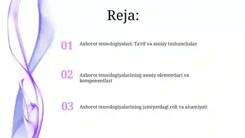 Axborot texnologiyalari va uning mohiyati 2