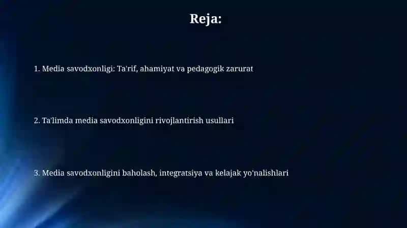 Media Savodxonligi 2