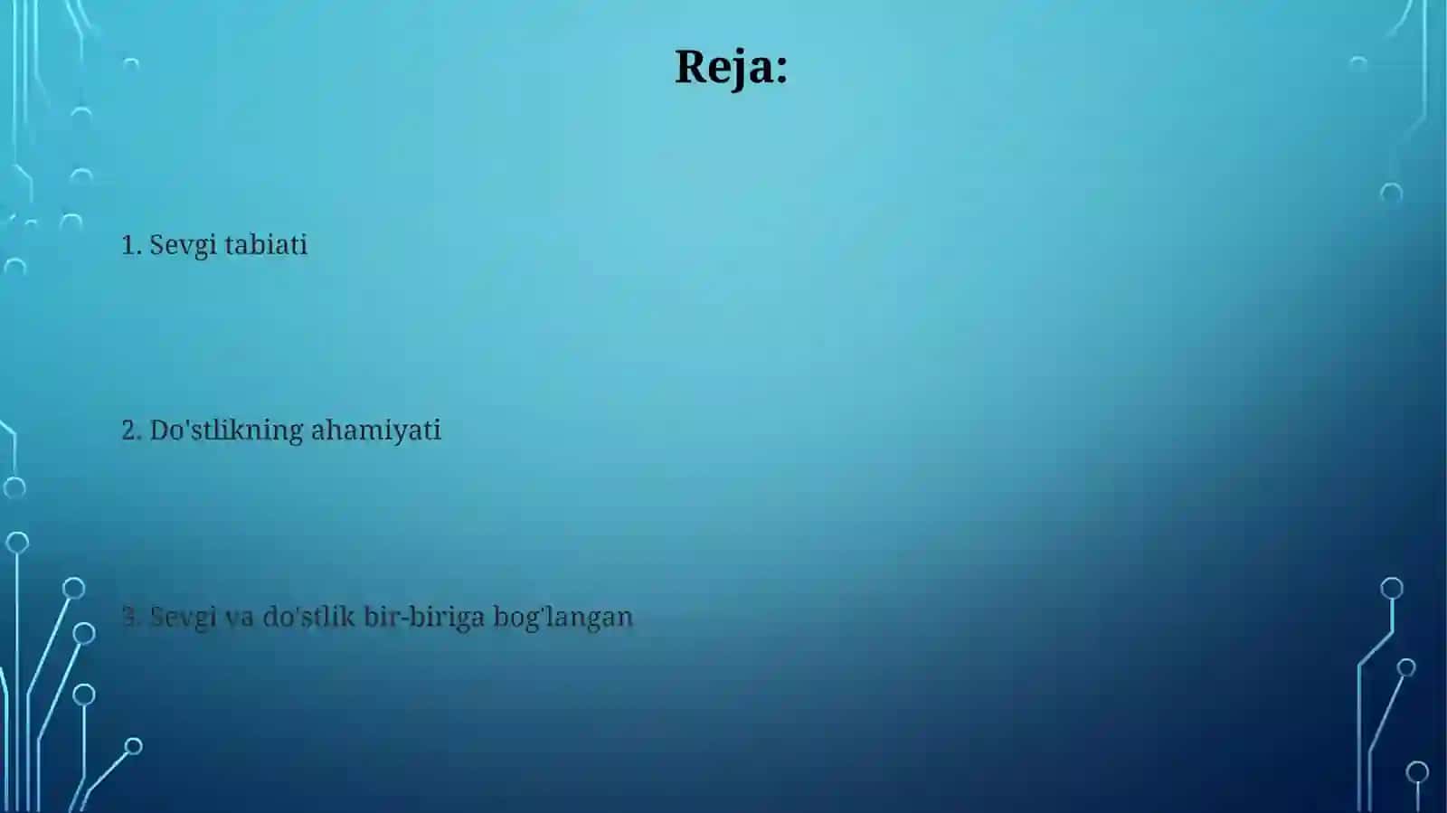 Sevgi Va Do'stlik 2