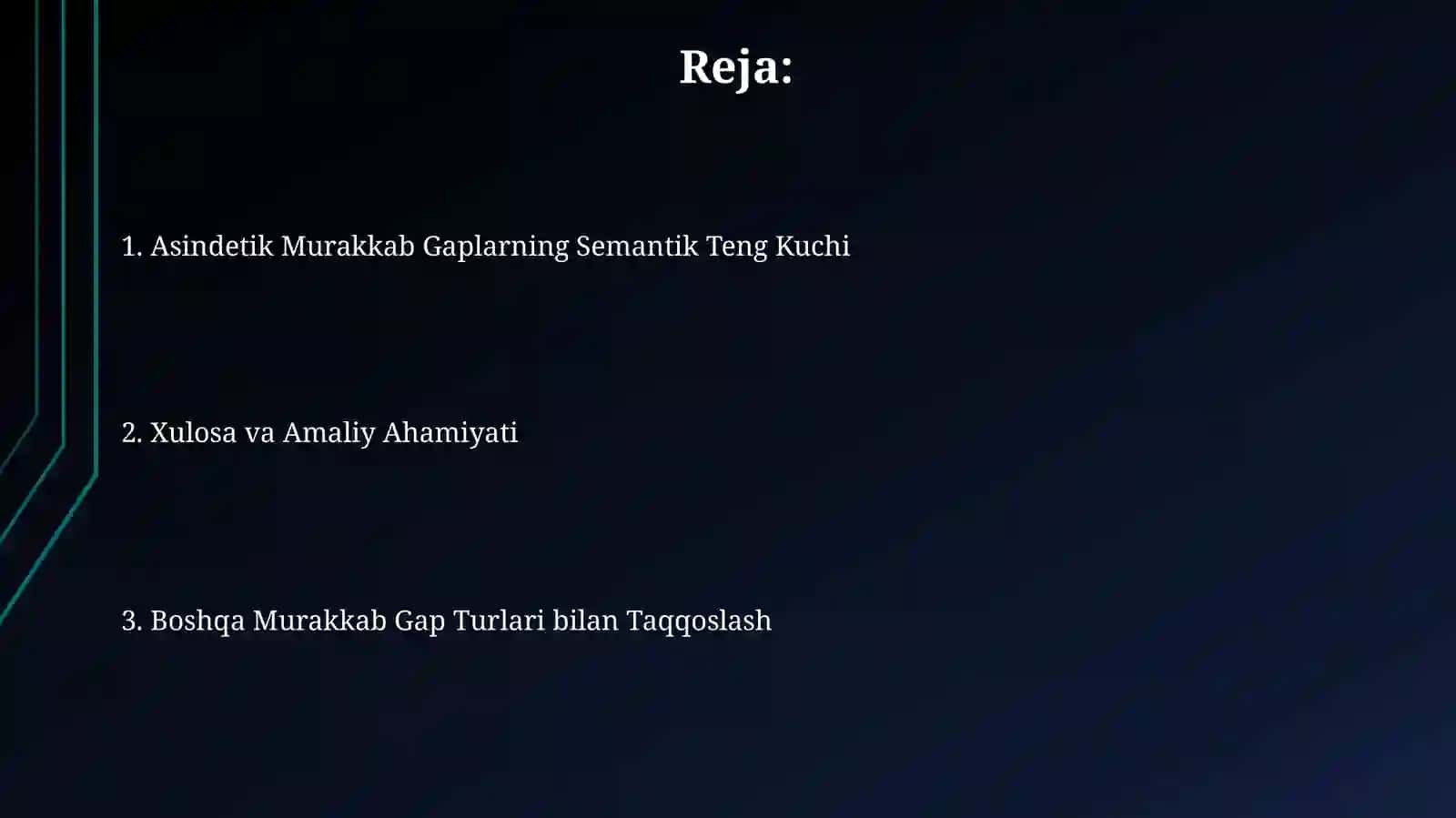 Semantik Tenglikning Mezonlari 2