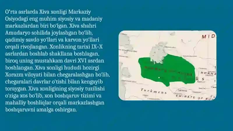 Oʻrta asrlarda Xiva xonligi 2