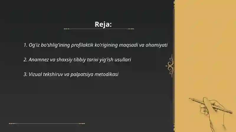 Og'iz bo'shlig'ining profilaktik ko'rigi 2