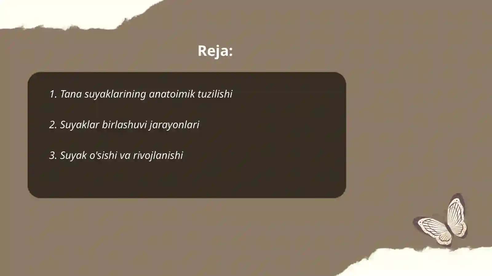 Tana suyaklarining birlashuvi 2