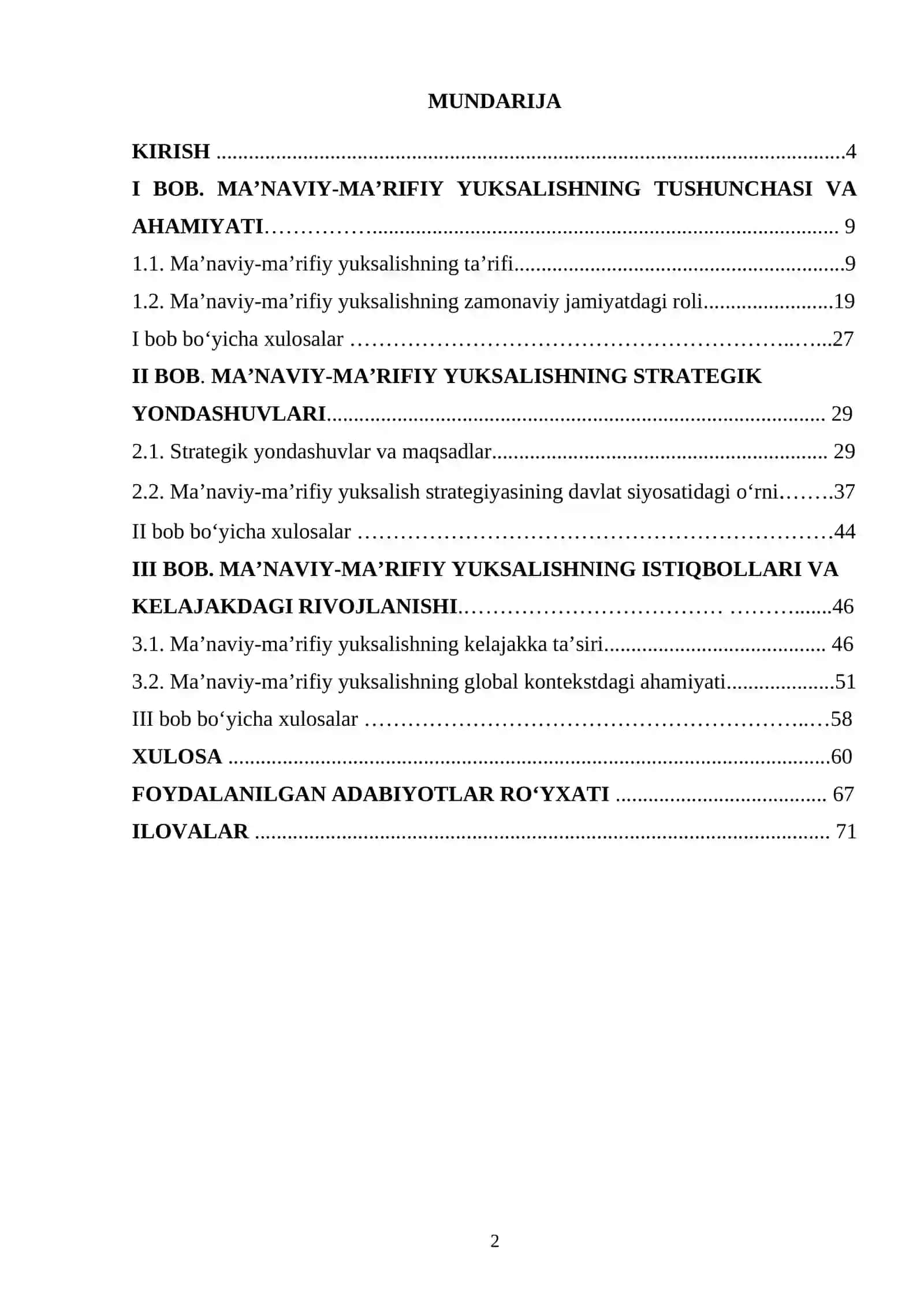 MA’NAVIY-MA’RIFIY YUKSALISH STRATEGIYASINING MOHIYATI 2