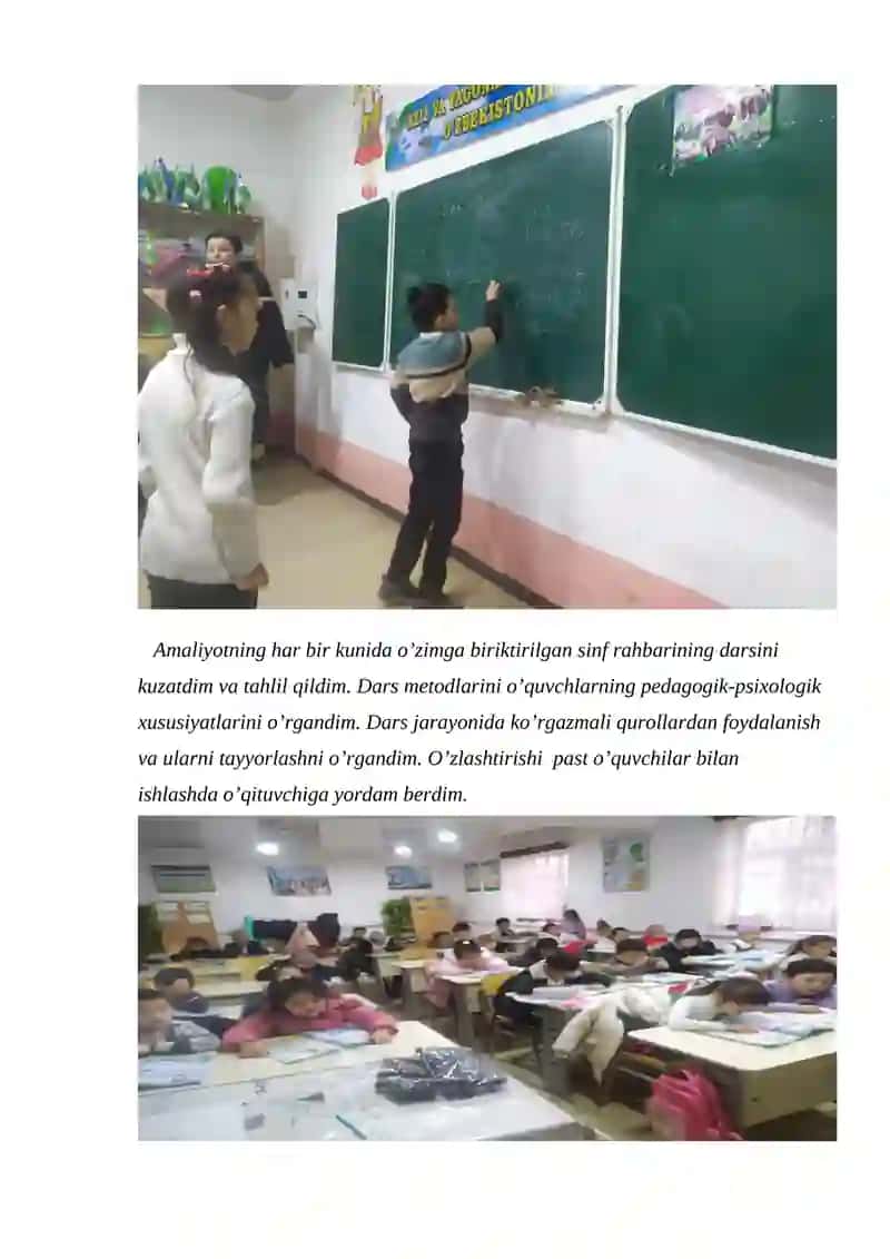 Amaliyotning Navbatdagi Haftasi Hisoboti 2
