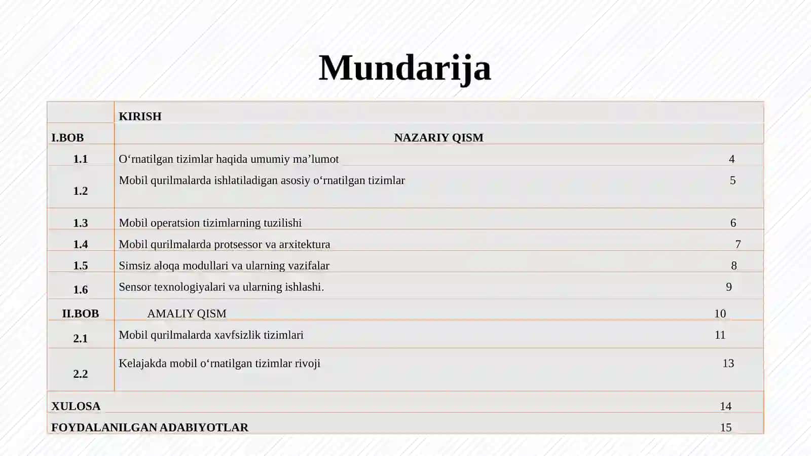 O‘rnatilgan tizimlar va protokollar 2