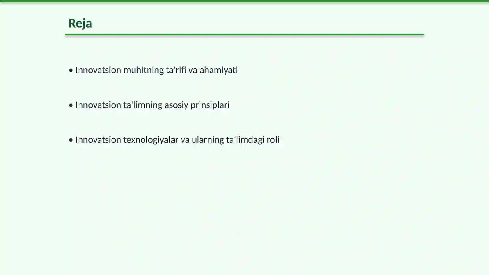 Innovatsion muhit, innovatsion ta’lim 2