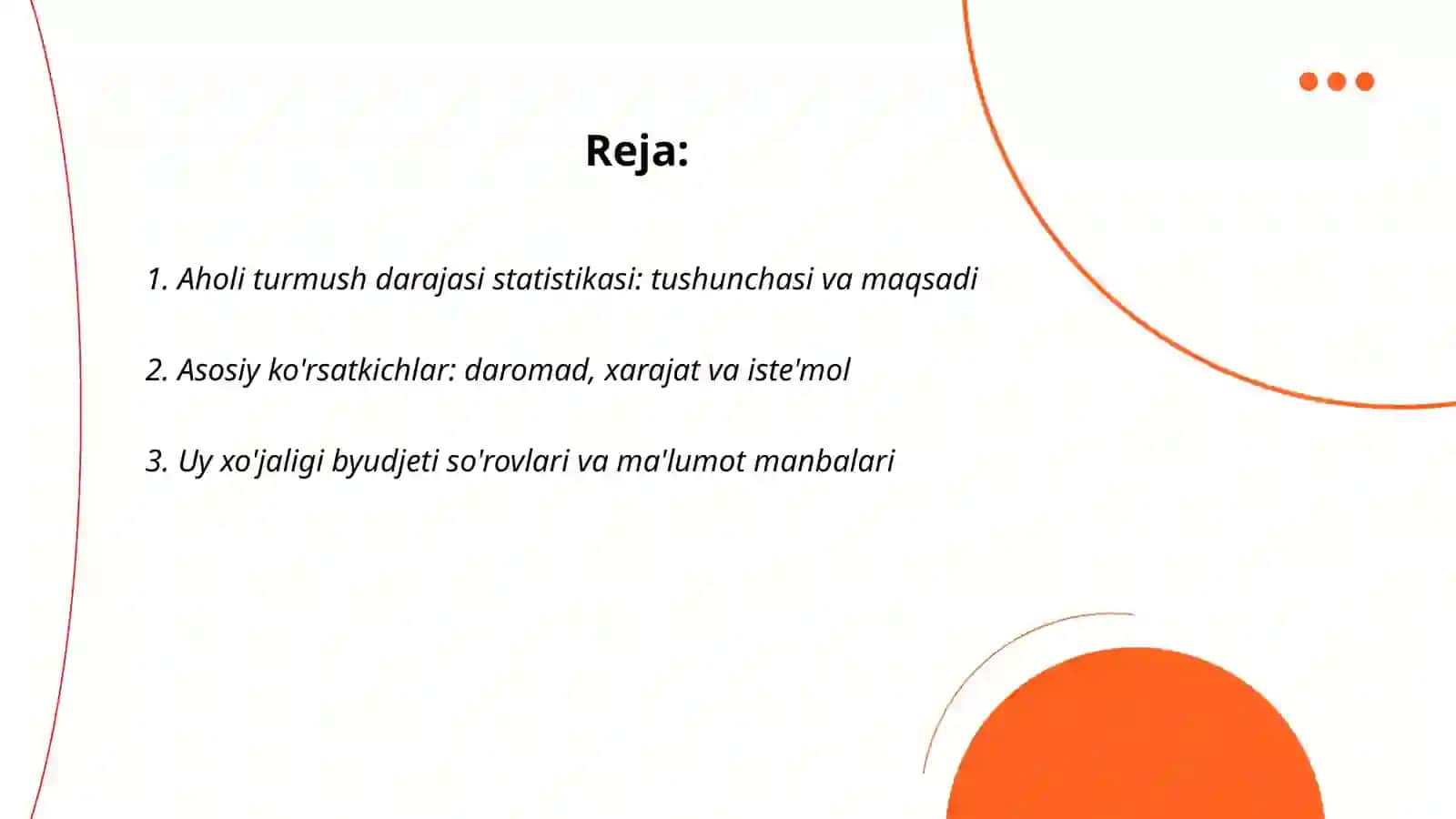 Aholi turmush darajasi statistikasi 2