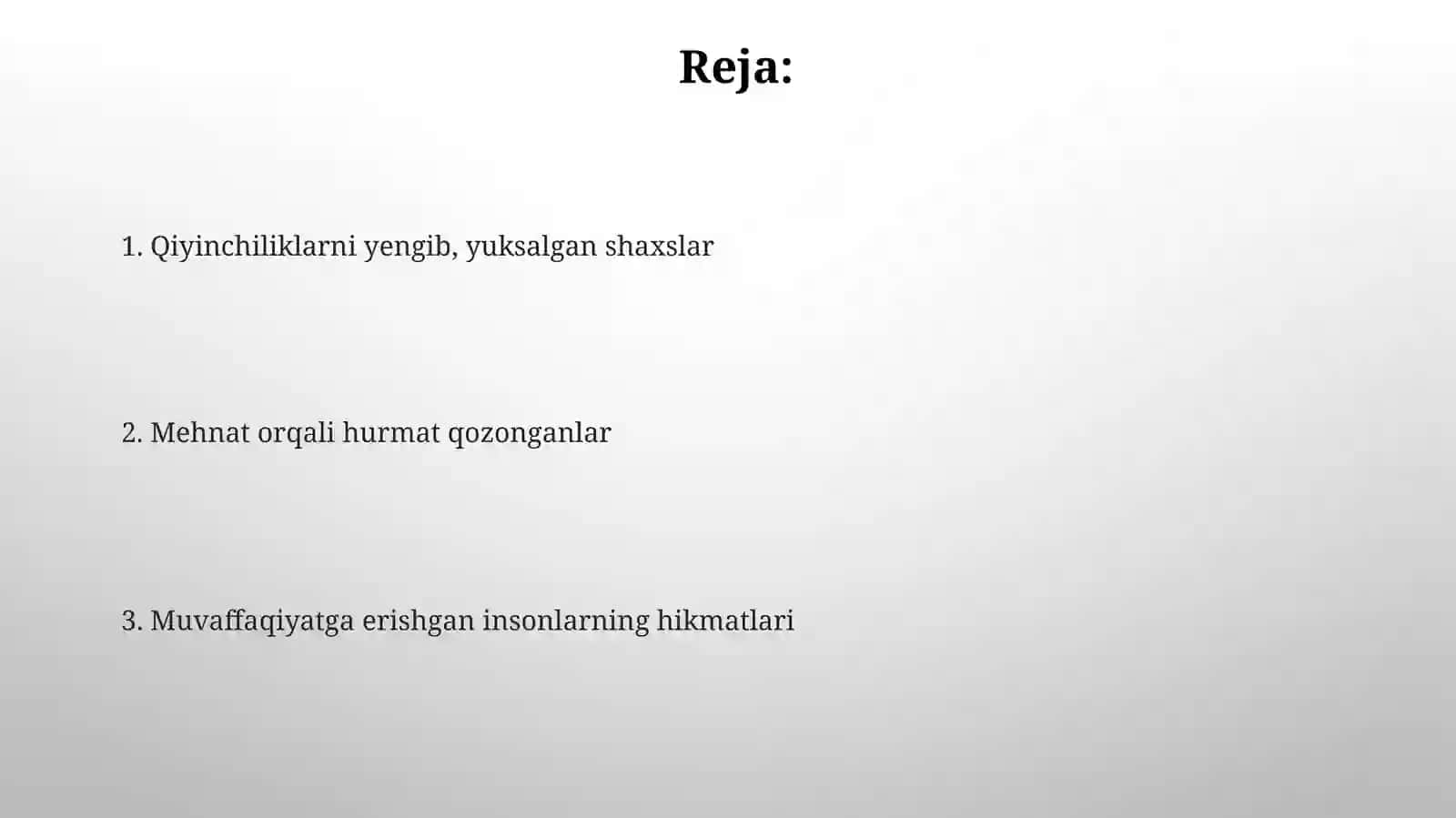 MEHNATDAN QADR TOPGANLAR 2