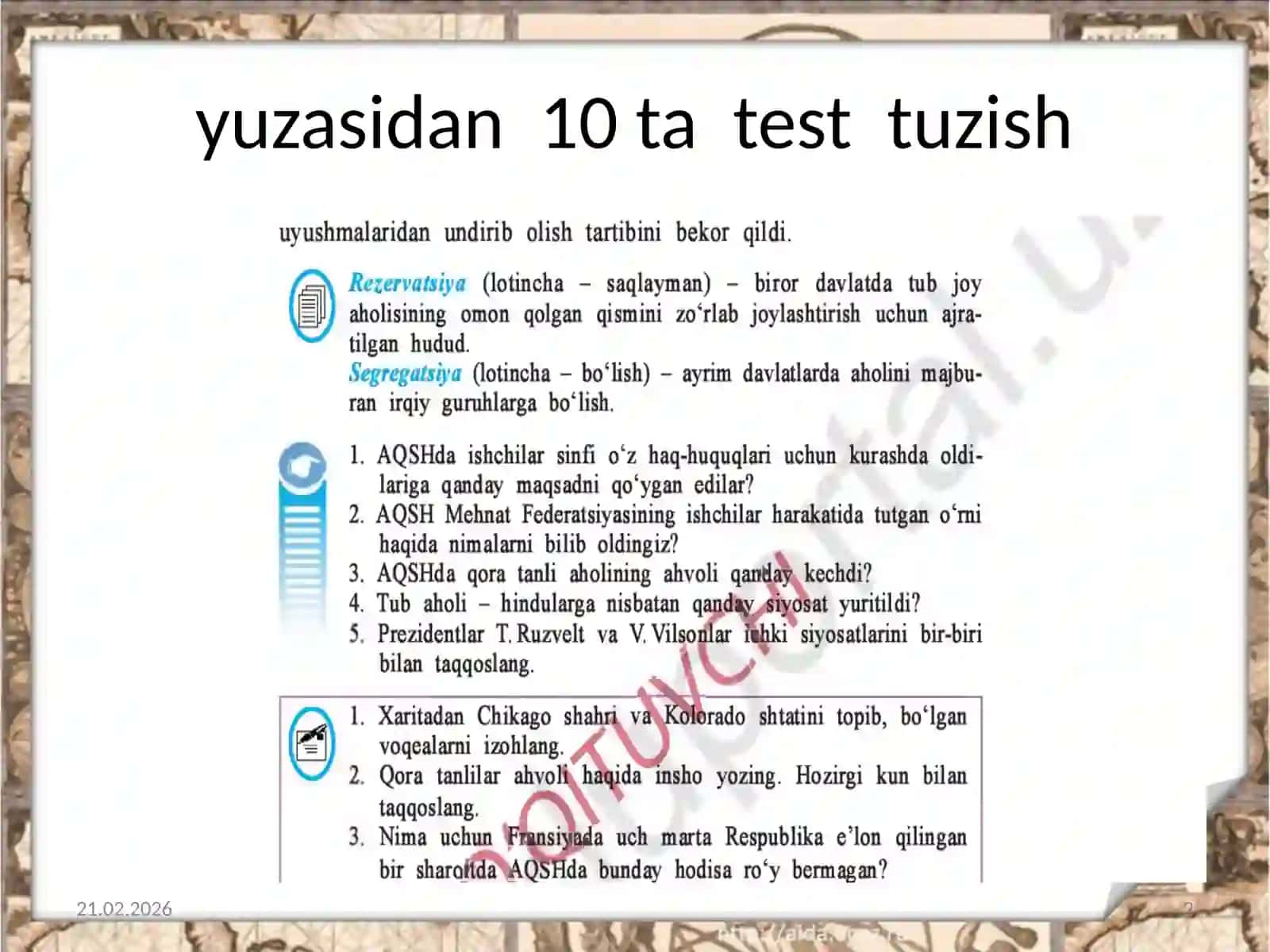 9-sinf Jahon tarixi fani darsligi 2