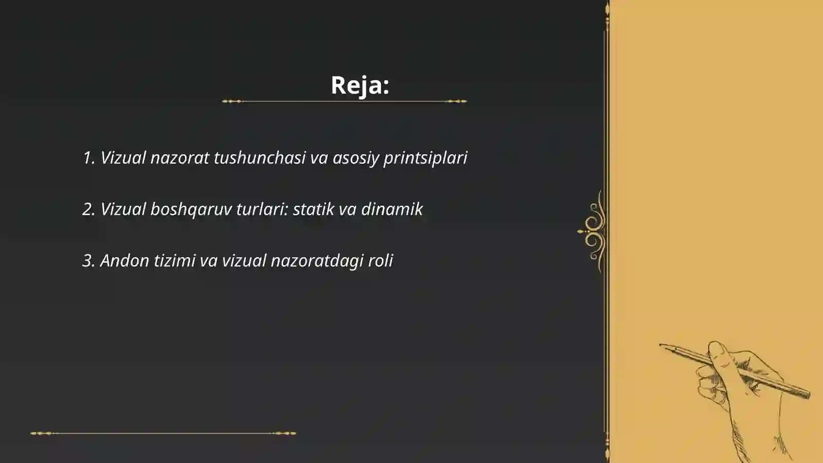 Vizual nazorat 2