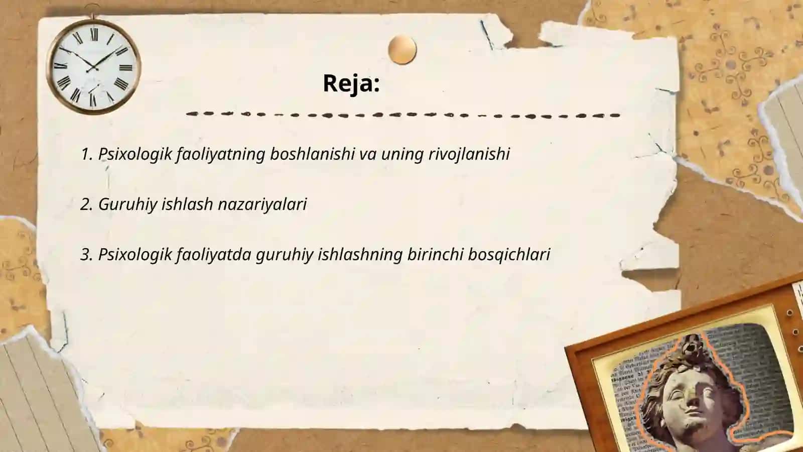 Psixologik faoliyatda guruhiy jihatdan ishlashning tarixi 2