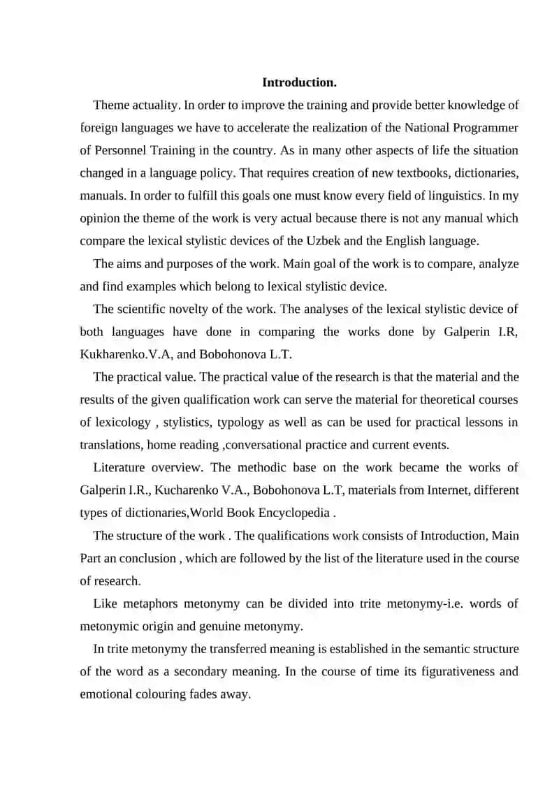 Comparison of Lexical Stylistic Devices in Uzbek and English Languages 2