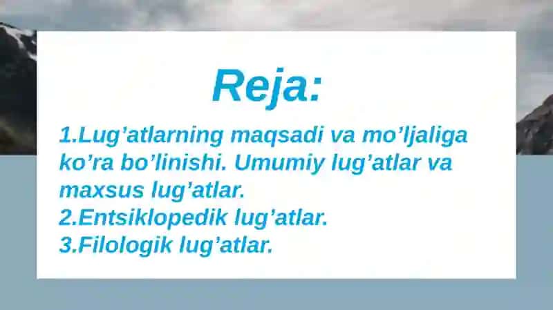 O'zbek leksikografiyasi va lug‘atchiligi 2