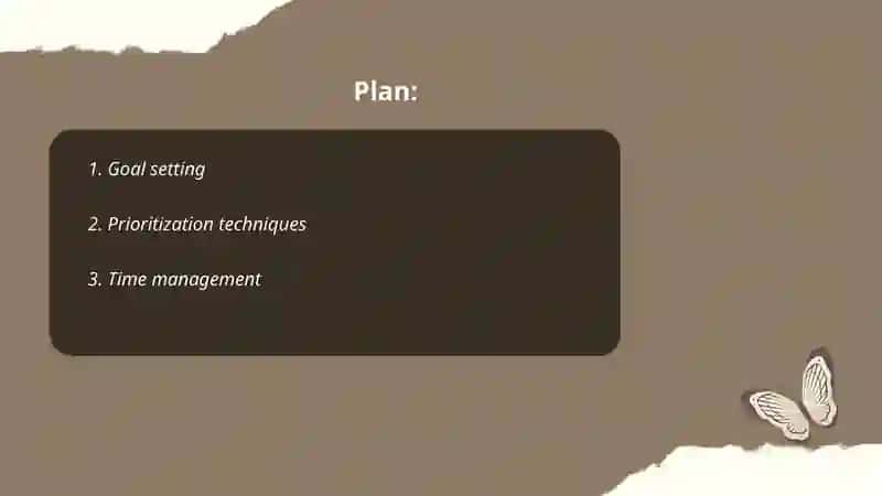 Planning skills 2