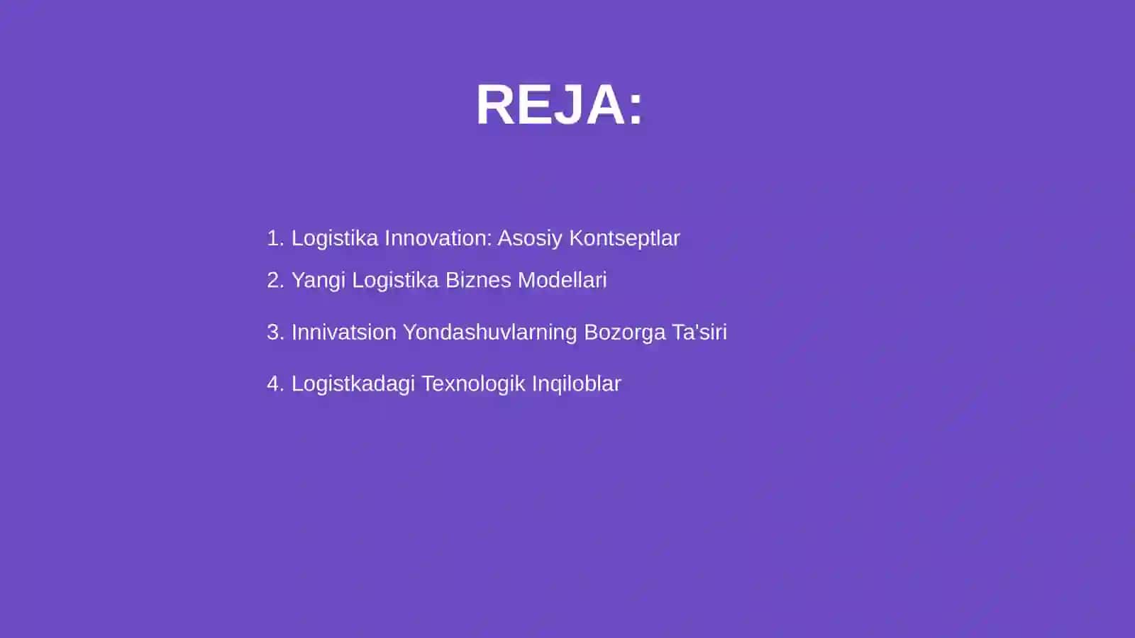 Logistika innovatsion biznes modellari 2
