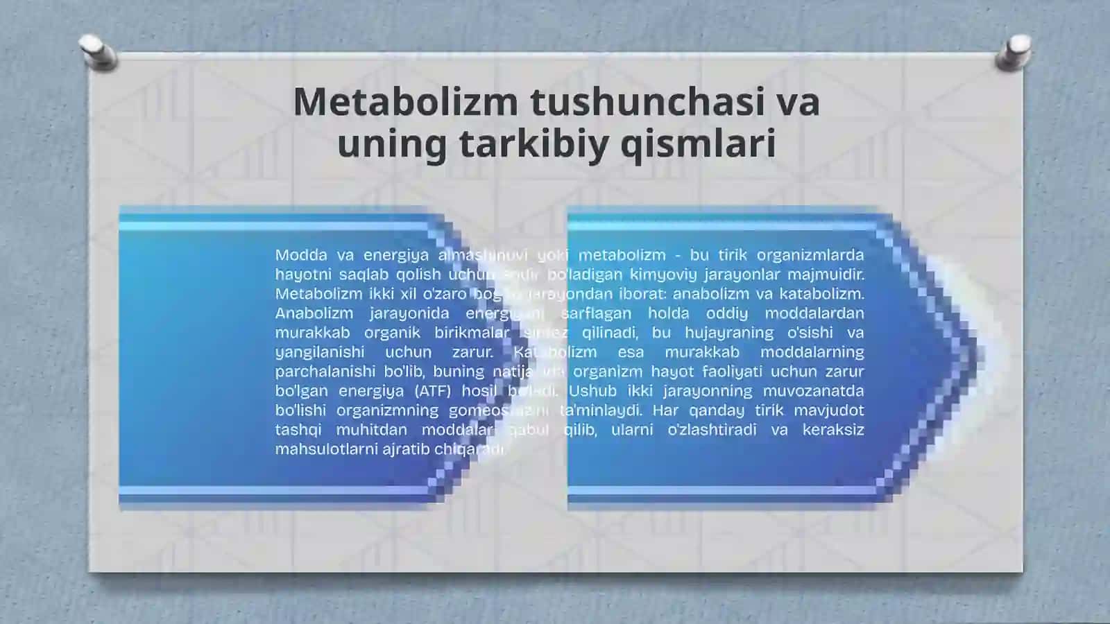 Modda va energiya almashinuvi: Hayotning asosi 2