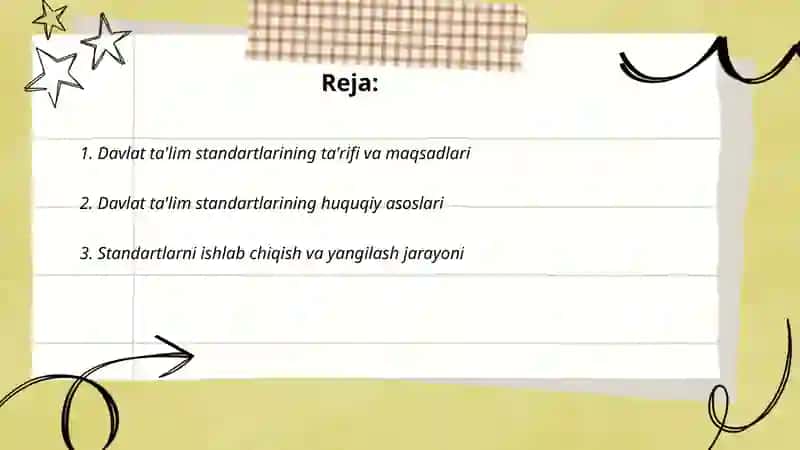 Davlat ta'lim standartlari 2
