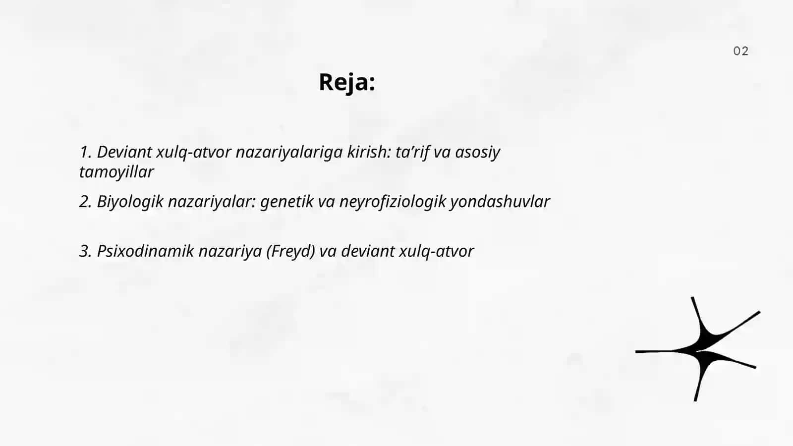 Deviant xulq atvor nazariyalari 2