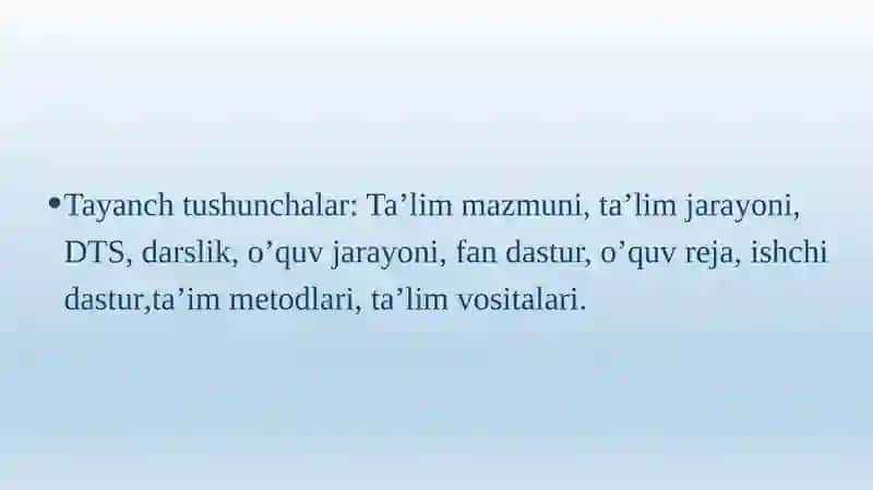 Ta'lim Metodlari va Vositalari 2