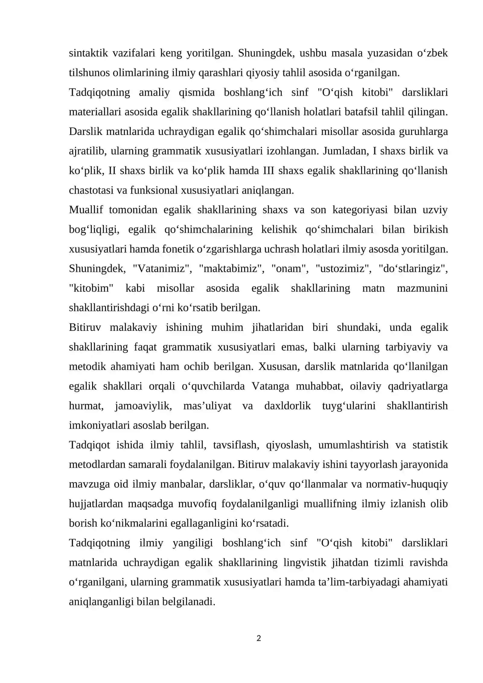 O‘zbek tilshunosligi 2