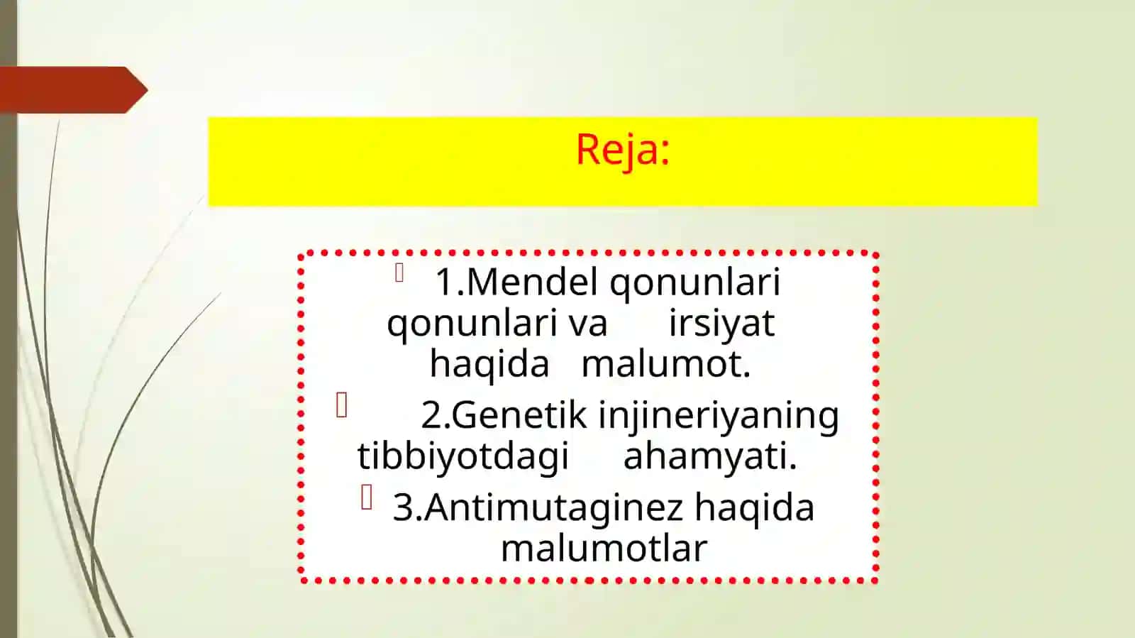 Mendelqonunlari qonunlari 2