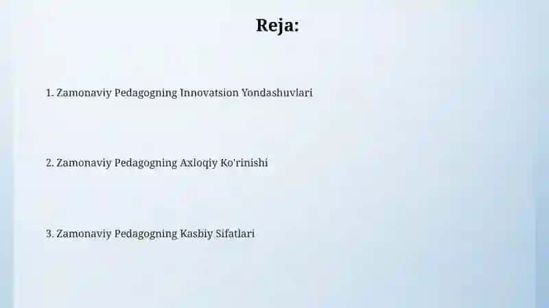 Zamonaviy Pedagogning Innovatsion Yondashuvlari 2