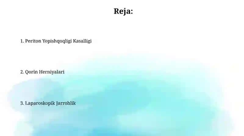 Laparoskopik xirurgiya 2