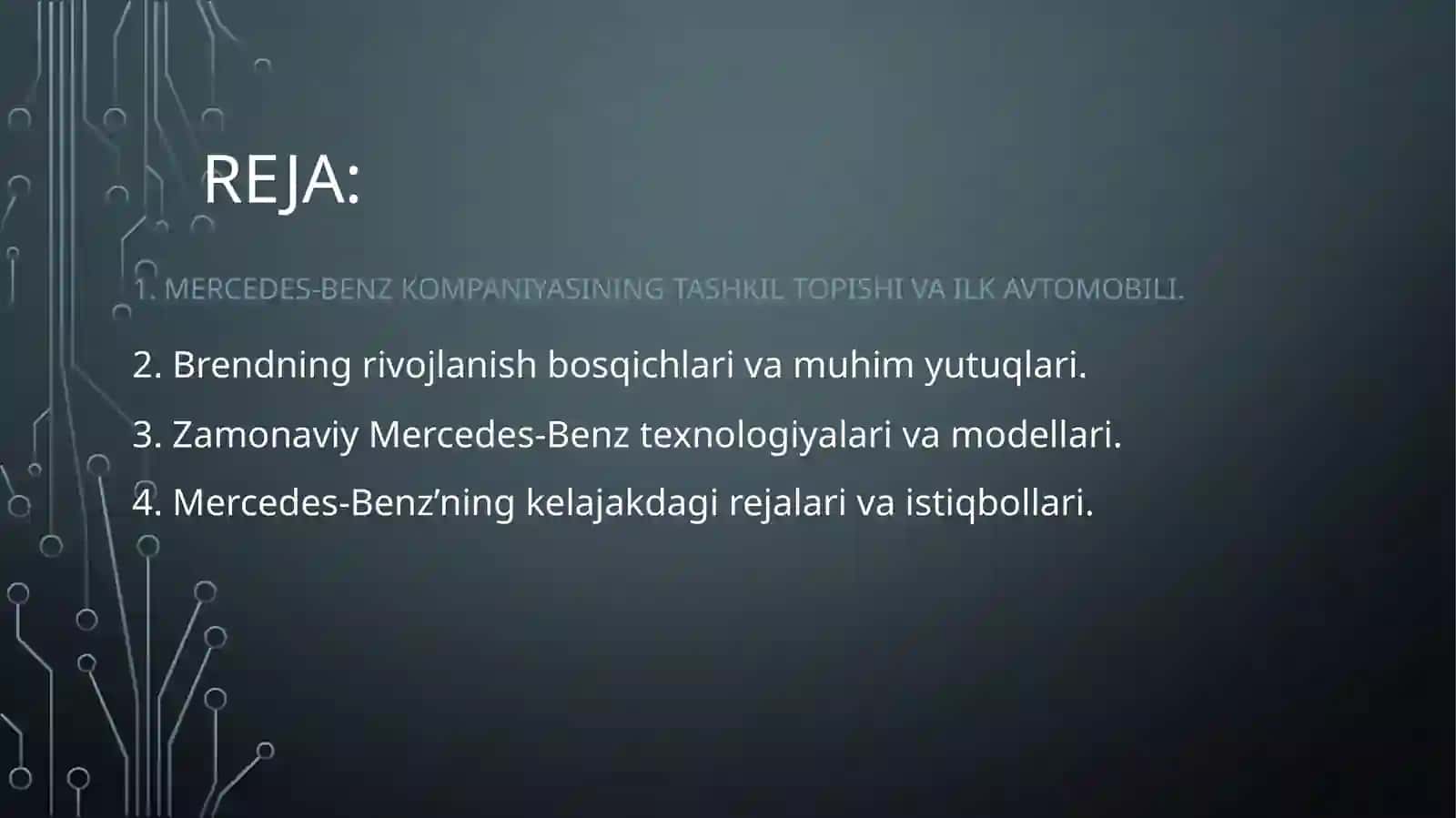 Mercedes-Benz yaratilishi tarixi va istiqbollari 2