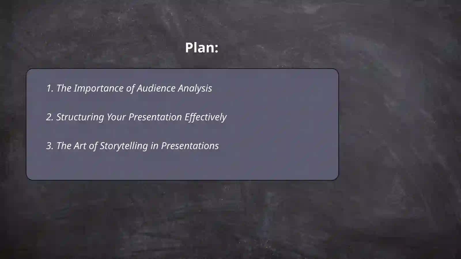 Presentation skills 2