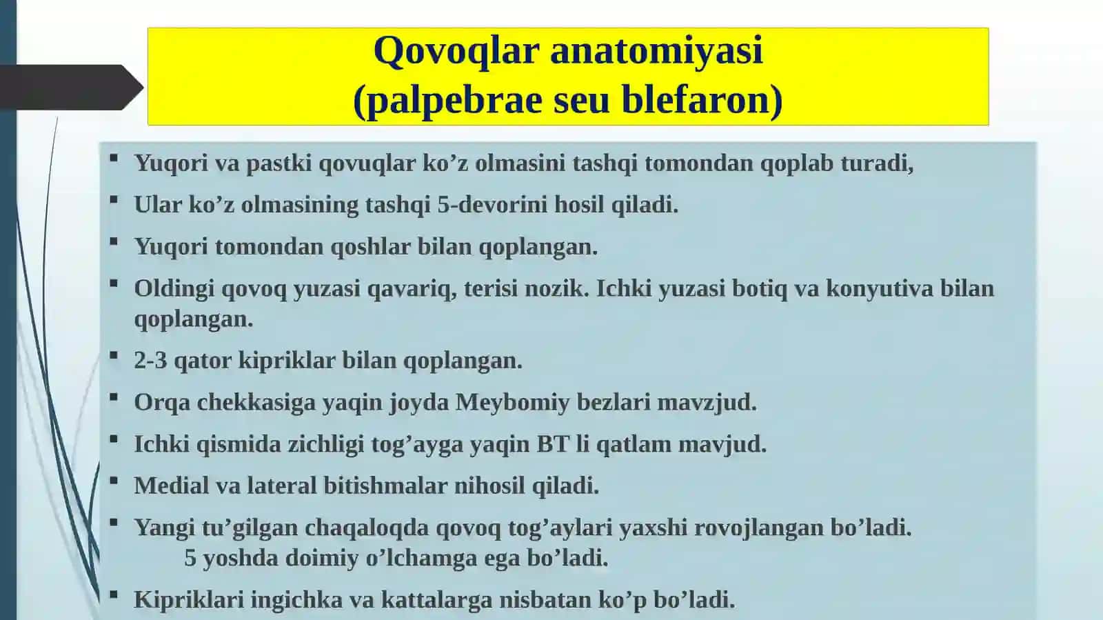 Qovoqning tug’mava ortirilgan kasalliklari 2