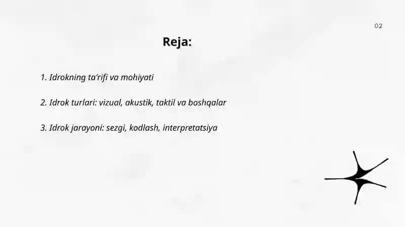 Idrok haqida tushuncha 2