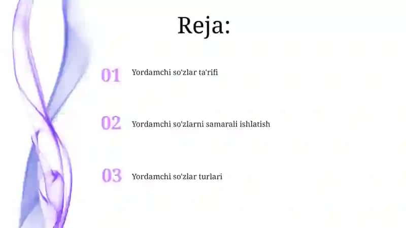 Yordamchi so'zlar 2