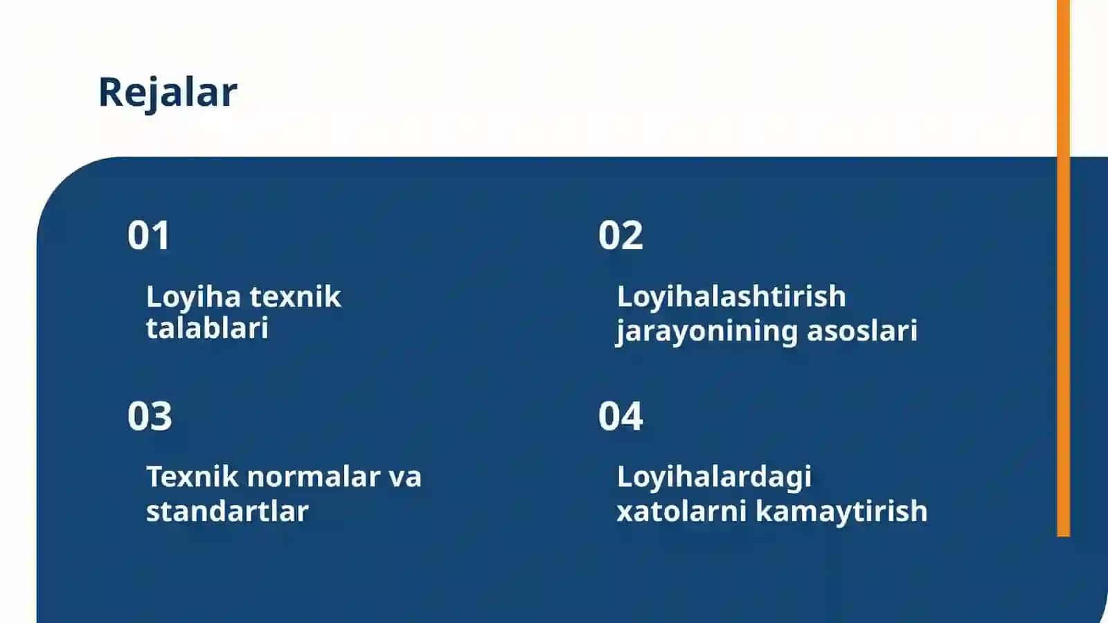 LOYIHALASHTIRISHNING TEXNIK NORMALARI 2