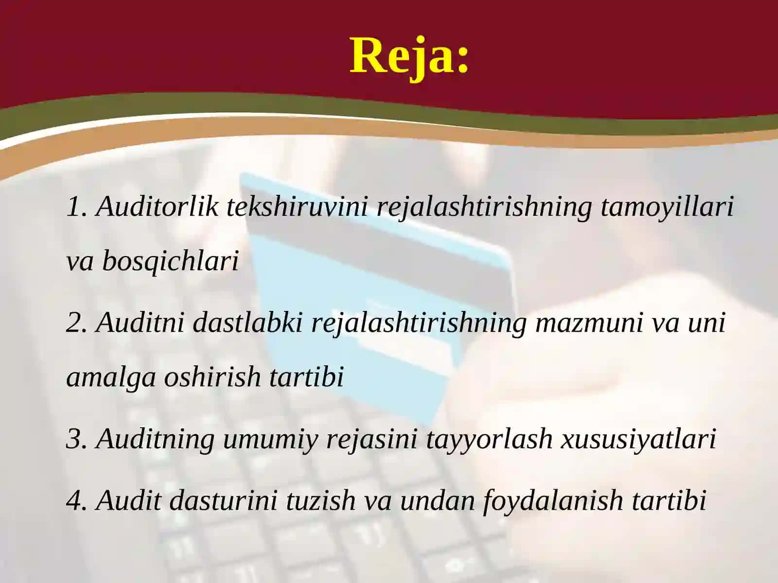 Auditorlik tekshiruvni xudjatlashtirish 2