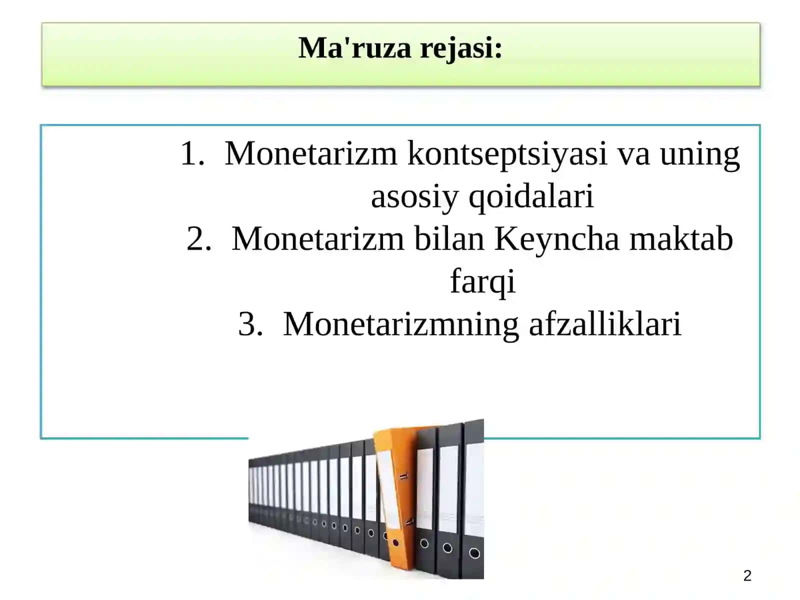 Monetarizm 2