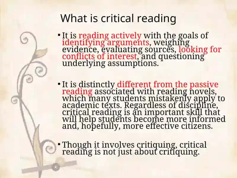 Critical Reading 2