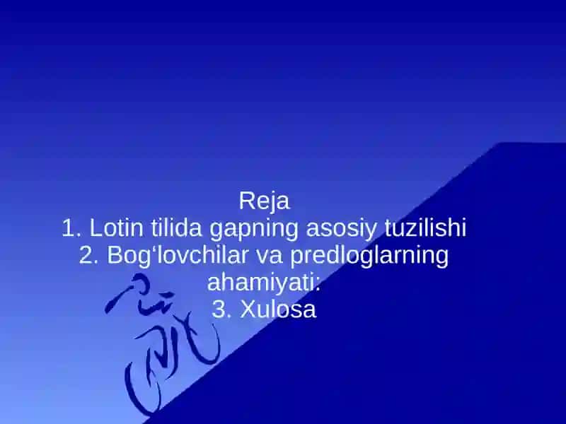 Lotin tili gaplarinining strukturasi 2