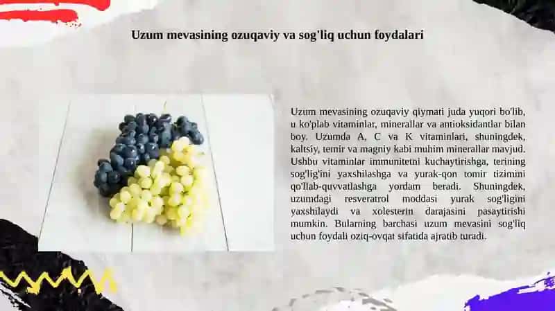 Uzum mevasini qayta ishlash1 2