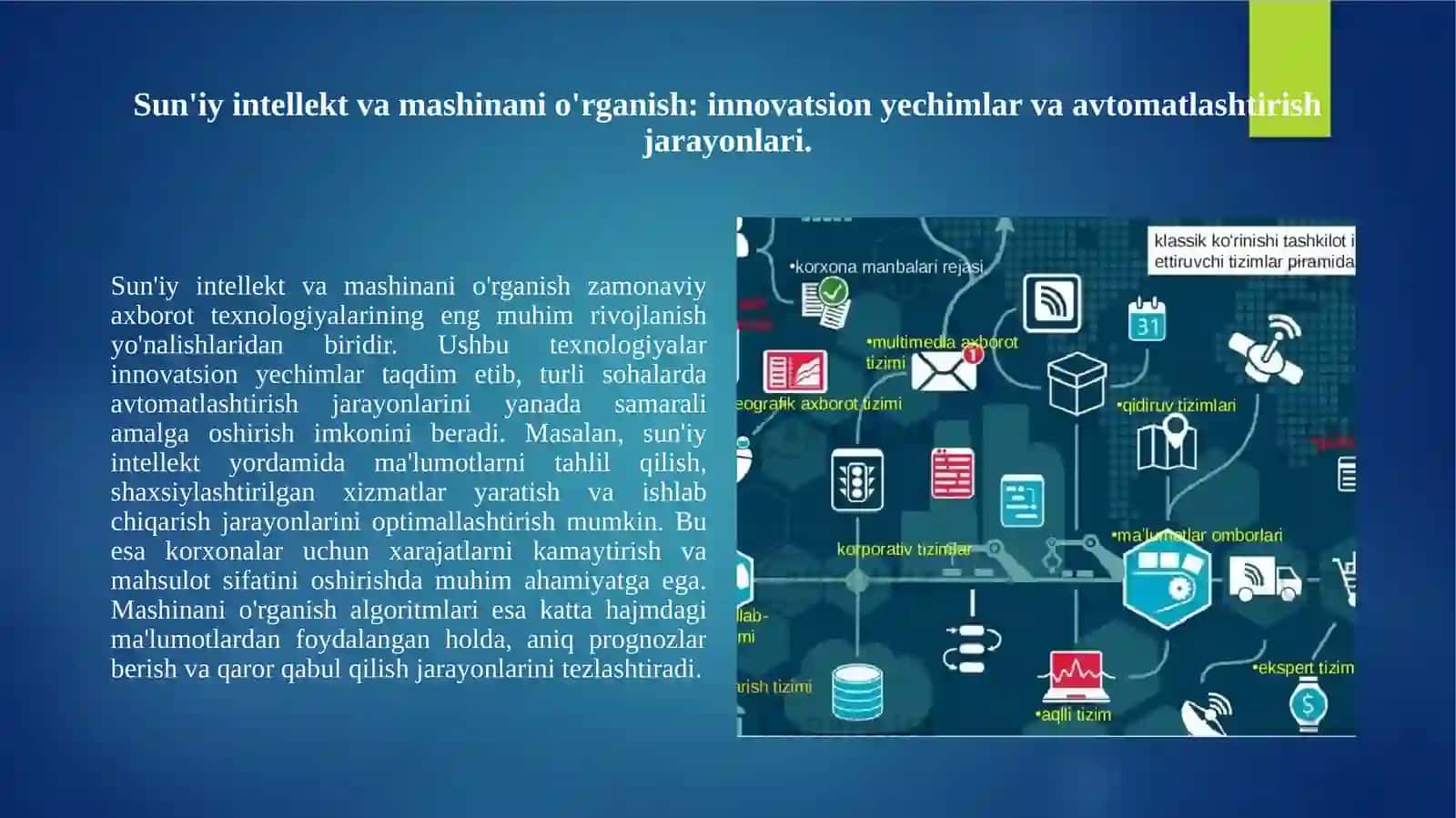 Axborot texnologiyalarining zamonaviy rivojlanish yoʻnalishlari 2