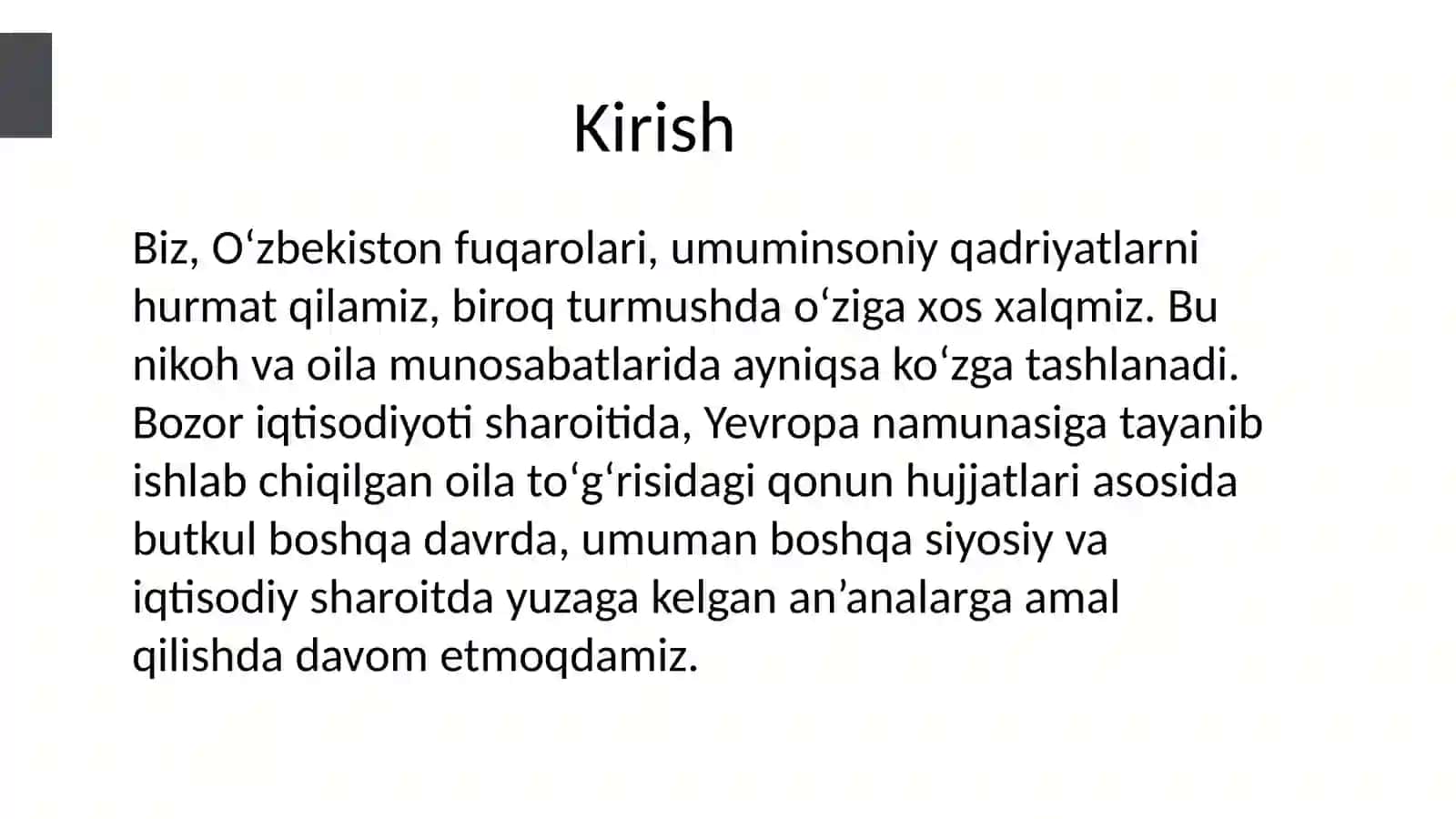 Nikoh tuzish tartibi va shartlari 2